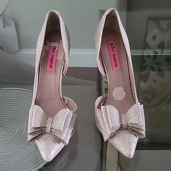 Betsey Johnson Shoes Betsey Johnson Parisss Gold Heels Poshmark